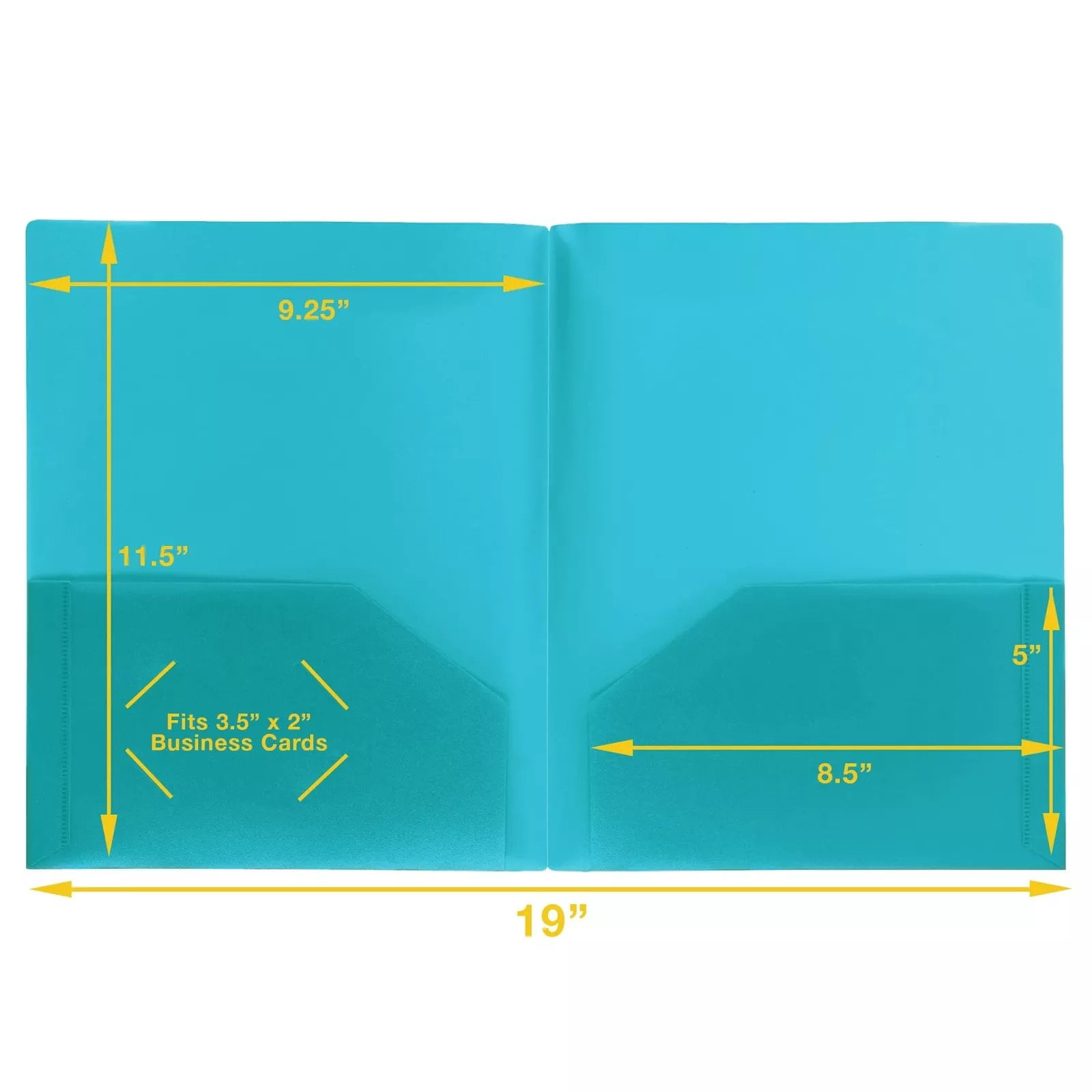 100 Pack Heavy Duty Plastic Folder with Prongs, Letter Size, Assorted Color