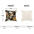 thumbnail image 2 of Spring Floral Throw Pillow Covers 18x18 Set of 2, Black Floral Decorative Outdoor Pillow Covers Rustic Modern Watercolor Flower Pillow Cases Linen for Couch Sofa Home Decor, 2 of 6