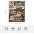 thumbnail image 2 of Grandpa Gifts, Gifts for Grandpa Blanket 80"x60", Grandpa Birthday Gifts from Granddaughter Soft Cozy Flannel Throw Blanket Christmas for Grandfather, 2 of 6