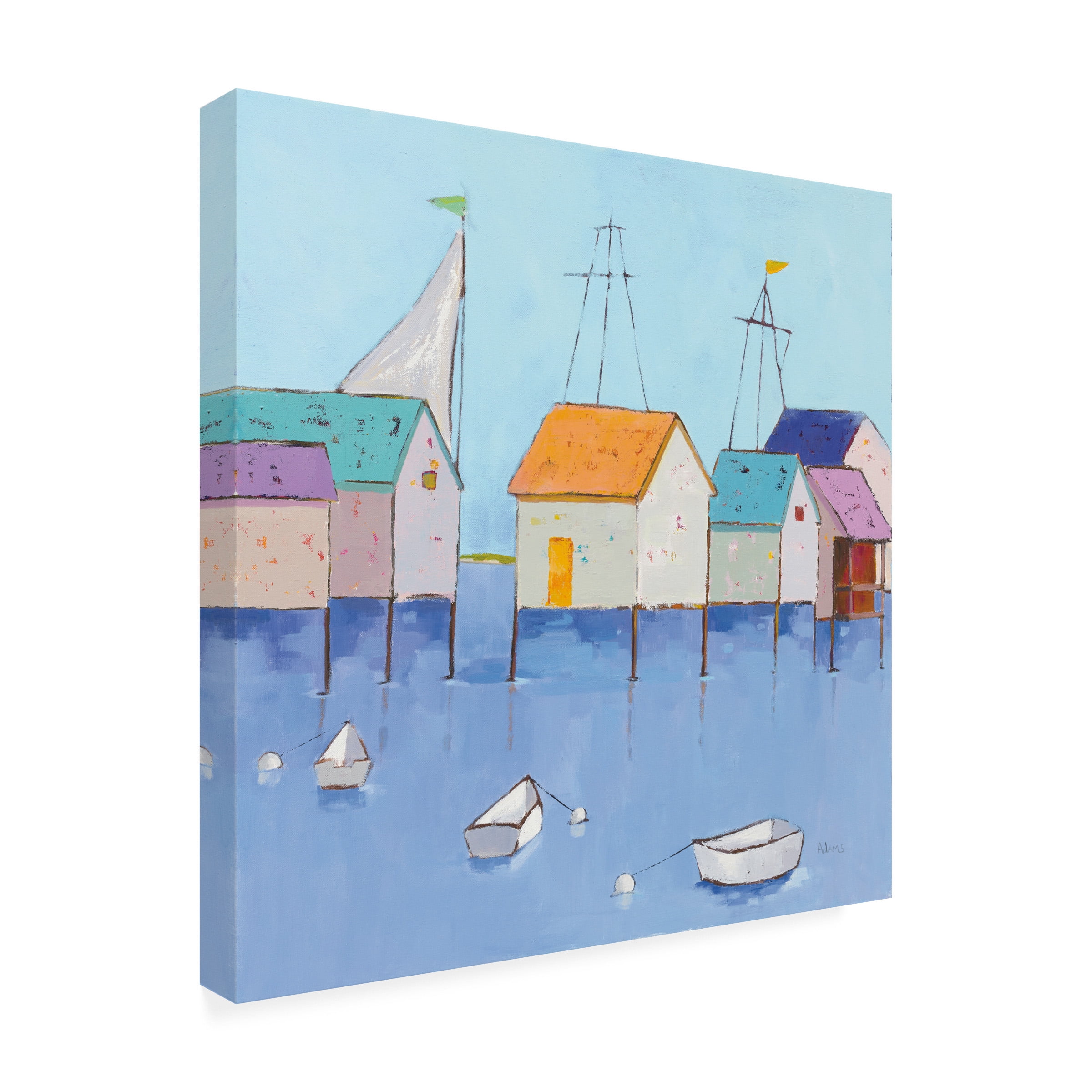 Phyllis Adams 'Egret II' Canvas Art