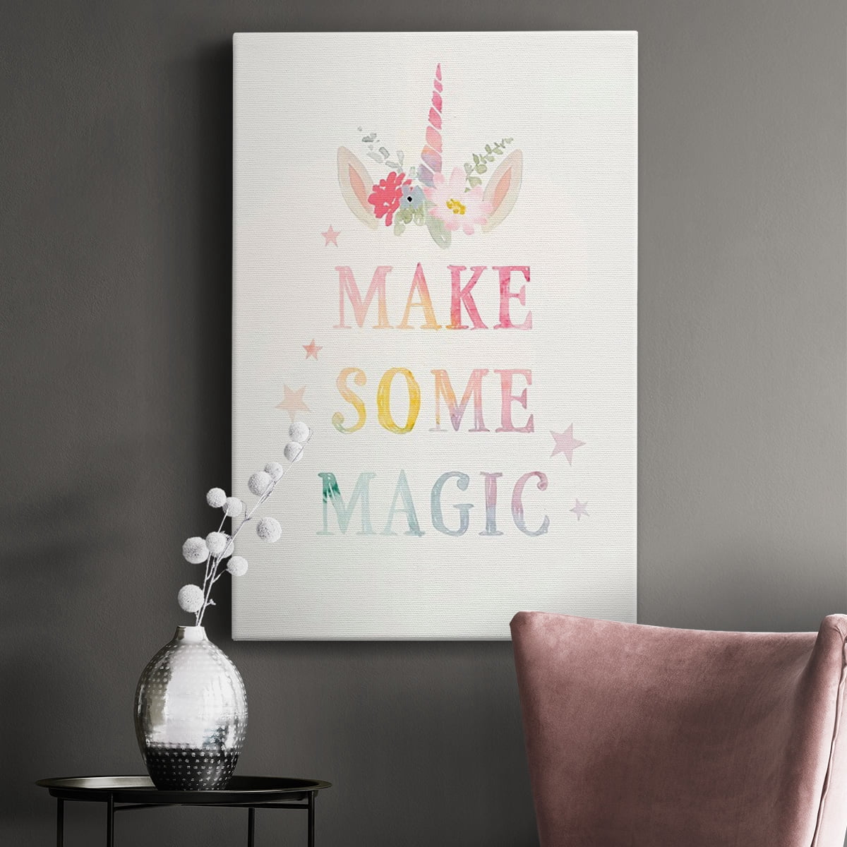 Sweet Unicorn IV Premium Gallery Wrapped Canvas - Ready to Hang