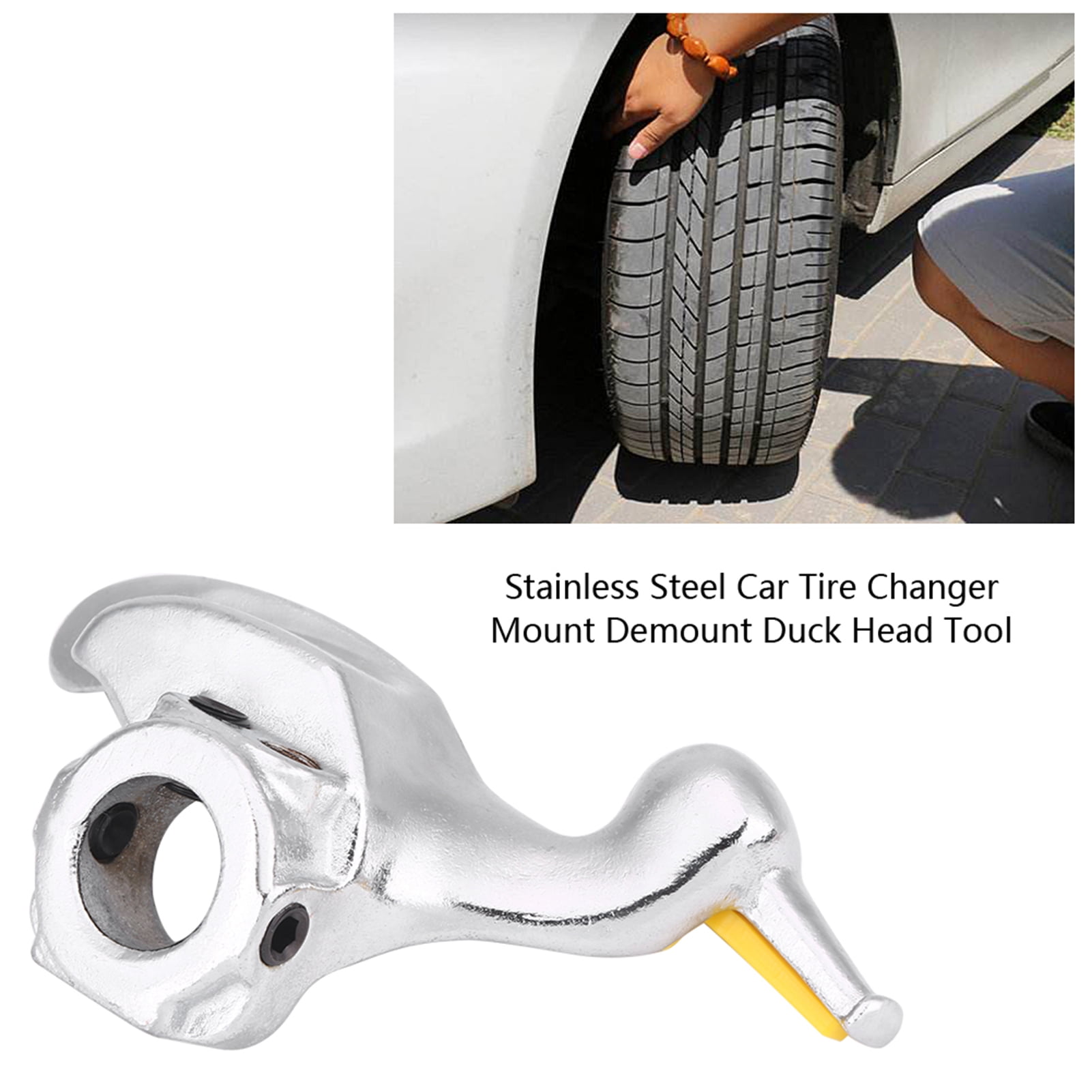 QIILU Stainless Steel Car Tire Changer Mount Demount Duck Head Tool Diameter 28mm 30mm, Tire