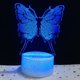 thumbnail image 1 of ER Luz de noche de mariposa para niños, lámpara de noche de ilusión 3D, 16 colores brillar Electrónica, 1 of 5