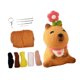 thumbnail image 1 of Bolsa de juguete de peluche de capibara Accesorios Artesanías Suministros de fieltro Fieltro con aguja E, 1 of 9