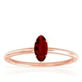 thumbnail image 1 of GemsNY July Birthstone - Dainty Marquise Four Prong Ruby Solitaire Ring (Grade - AAAA | 0.70cts.), 1 of 4
