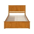 thumbnail image 3 of AFI Nantucket Queen Platform Bed with Matching Footboard and Storage Drawers, Light Toffee, 3 of 6
