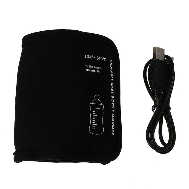 GOOHOCHY Calentador de biberones universal USB para coche, funda para calentar biberones, funda para vasos de leche y comida de viaje, esterilizador de biberones seguro, accesorios para coche con