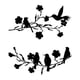 thumbnail image 1 of Escultura de pared de metal con forma de pájaro, decoración abstracta moderna para colgar en la pared del jardín 2 piezas, 1 of 9
