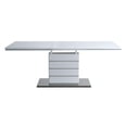 thumbnail image 5 of Acme Kameryn Dining Table W/Leaf, White High Gloss, 5 of 7