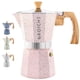 thumbnail image 1 of Cafetera espresso GROSCHE Milano para moka, 6 tazas, color rosa, 1 of 9