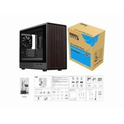 DIYPC DIYmATX06Wood DIY-mATX06-Wood Micro ATX Mid Tower Case Black/Walnut
