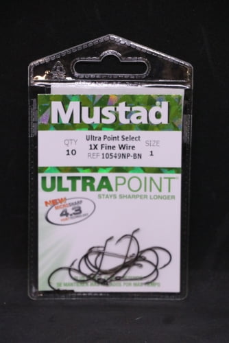 5 Pack Mustad 10121NPDT-40 Kaiju Inline Circle Hooks Size 4/0 In Line 7X Strong 