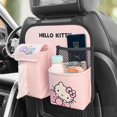 thumbnail image 2 of Organizador de asiento trasero de coche de Hello Kitty Kawaii, soporte de botella multibolsillo, bolsa de almacenamiento de pañuelos, accesorios de Interior de coche, regalos, 2 of 4