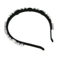thumbnail image 6 of Unique Bargains 1Pc Bling Rhinestone Headband White Rhinestone Flannel Headband for Women 5.51"x0.79", 6 of 7