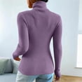 thumbnail image 4 of Turtleneck Sweater for Women Long Sleeve Slim Fit Lightweight Base Layer Knit Tops, S, 4 of 6