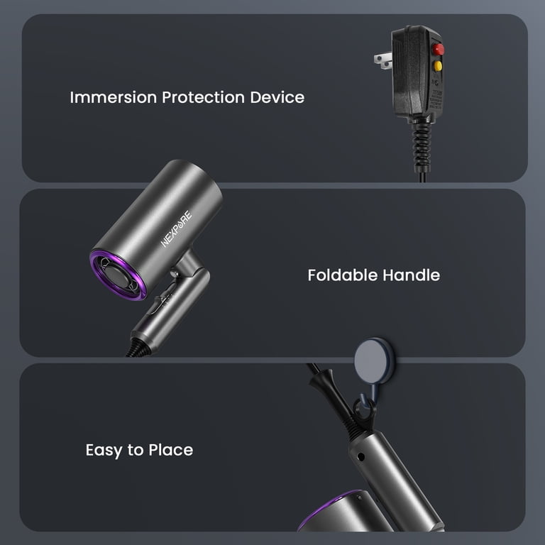 Nexpure 1800W Professional Ionic Blow Dryer with Attachments photo 5