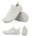 thumbnail image 4 of XIMIN Men's Mesh Wide Toe Barefoot Sneakers Fashion Lightweight Breathable Lace Up Walking Shoes Zero Drop for Gym Driving Office Minimalist Footwear, 4 of 8