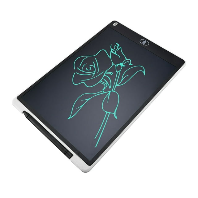 Yeacher 12 Inch LCD Writing Tablet Single Color Screen Erasable Pad With Lock Button