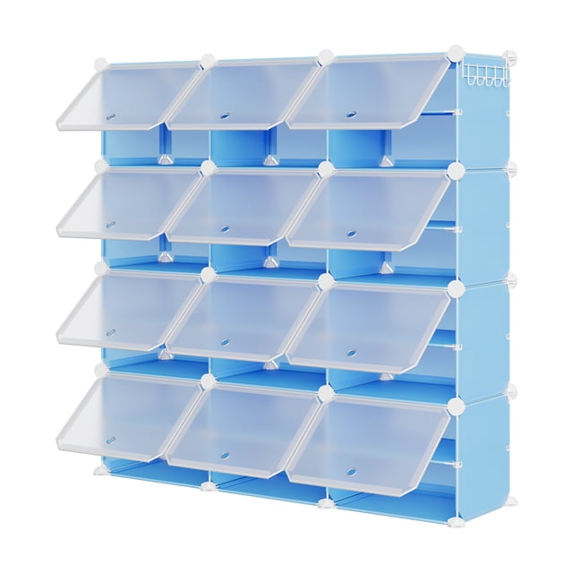 Space-Saving 8-Tier Shoe Organizer – Modular Sturdy Plastic Storage Rack for Entryway, Hallway, Closet, Bedroom – Shoe Cabinet
