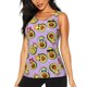 thumbnail image 1 of Balery Cartoon Avocados Camiseta sin mangas estampada ligera para mujer, tops de entrenamiento sin mangas, camisetas de yoga transpirables de secado rápido.-Small, 1 of 7