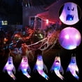 thumbnail image 1 of Halloween Glowing Ghost Windsock Flag With Led Light Party Hanging Decor, 1 of 5