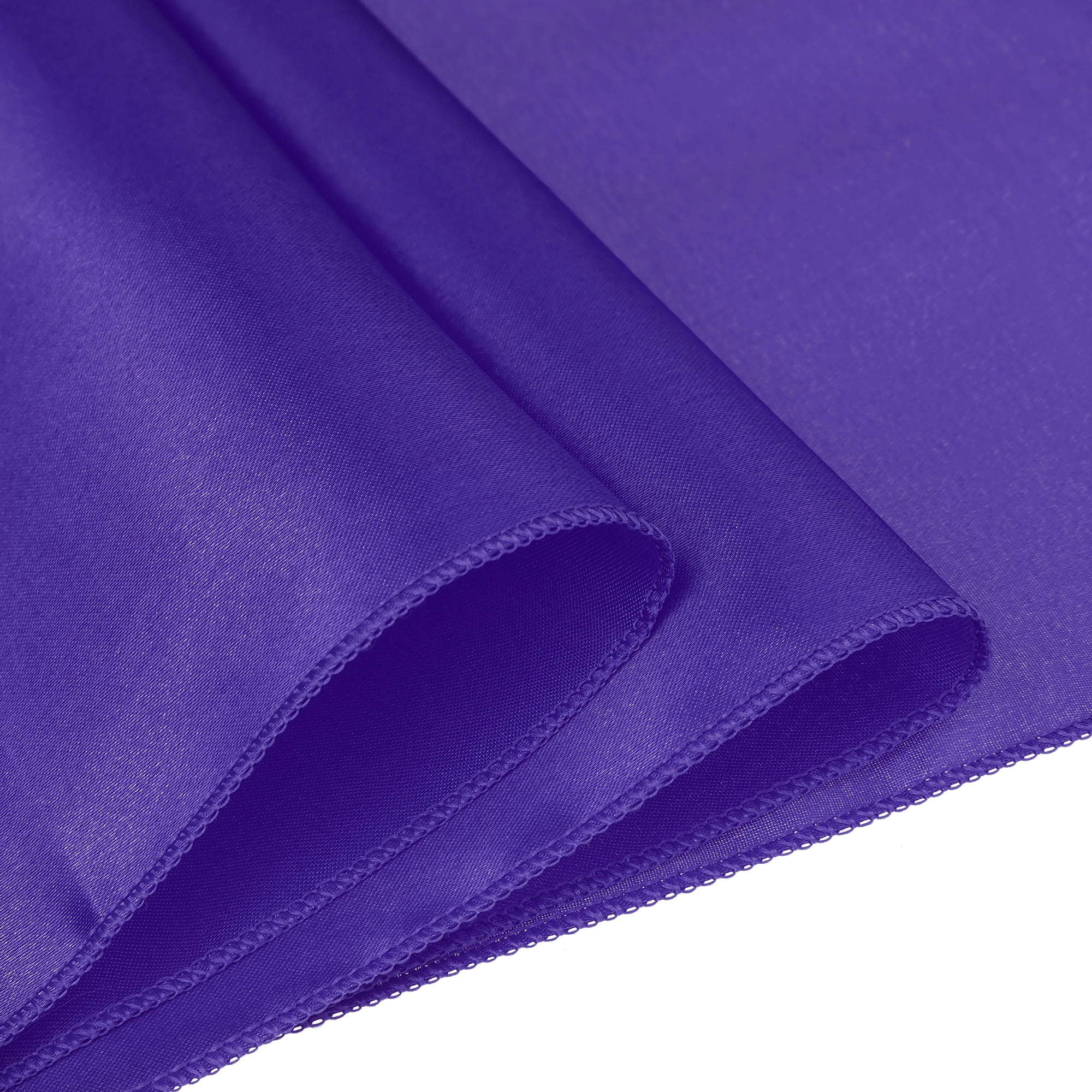 Unique Bargains Satin Silk Polyester Table Runners for Wedding Parties (10 Count) Dark Purple 12"x108"