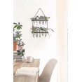 thumbnail image 3 of Wall Hanging Planter,2 Tiered Plant Propagation Stations Glass Terrarium With Wooden Stand Test Tube Flower Vases Retro Hanging Glass Planter For Prop, 3 of 5