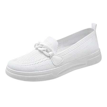 KELINFONG Womens Trendy Loafers Business Casual Flats Shoes Slip on Work Shoes Comfort Walking Shoes