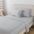 thumbnail image 4 of Mainstays All in One Reversible Comforter and Sheet Set, 7-Piece, Queen, Gray Stripe, 4 of 8