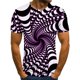 thumbnail image 1 of Blusa de manga corta con estampado de cuello redondo para hombre Pompotops oipoqjl5974, 1 of 2