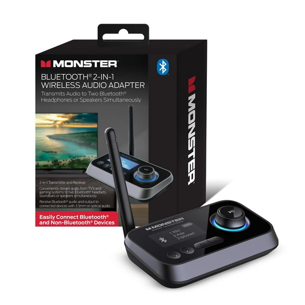 Transmisor y receptor Bluetooth Monster 2 en 1