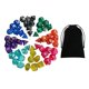 thumbnail image 1 of Juego de Dados Poliédricos perfke 56 Uds Juguetes de Enseñanza de Matemáticas de Colores, 1 of 9