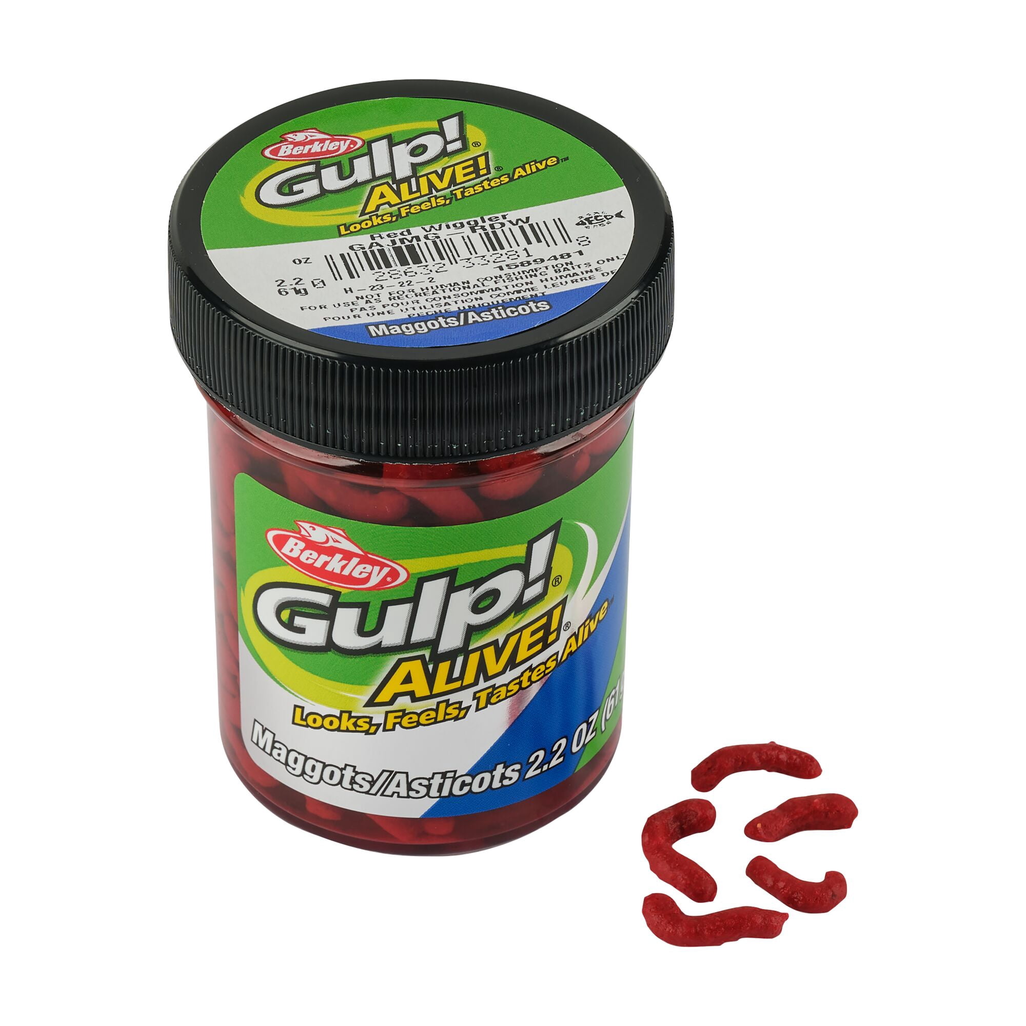 Berkley Gulp! Alive!® Maggots, Worms, Red Wiggler (1 Count)