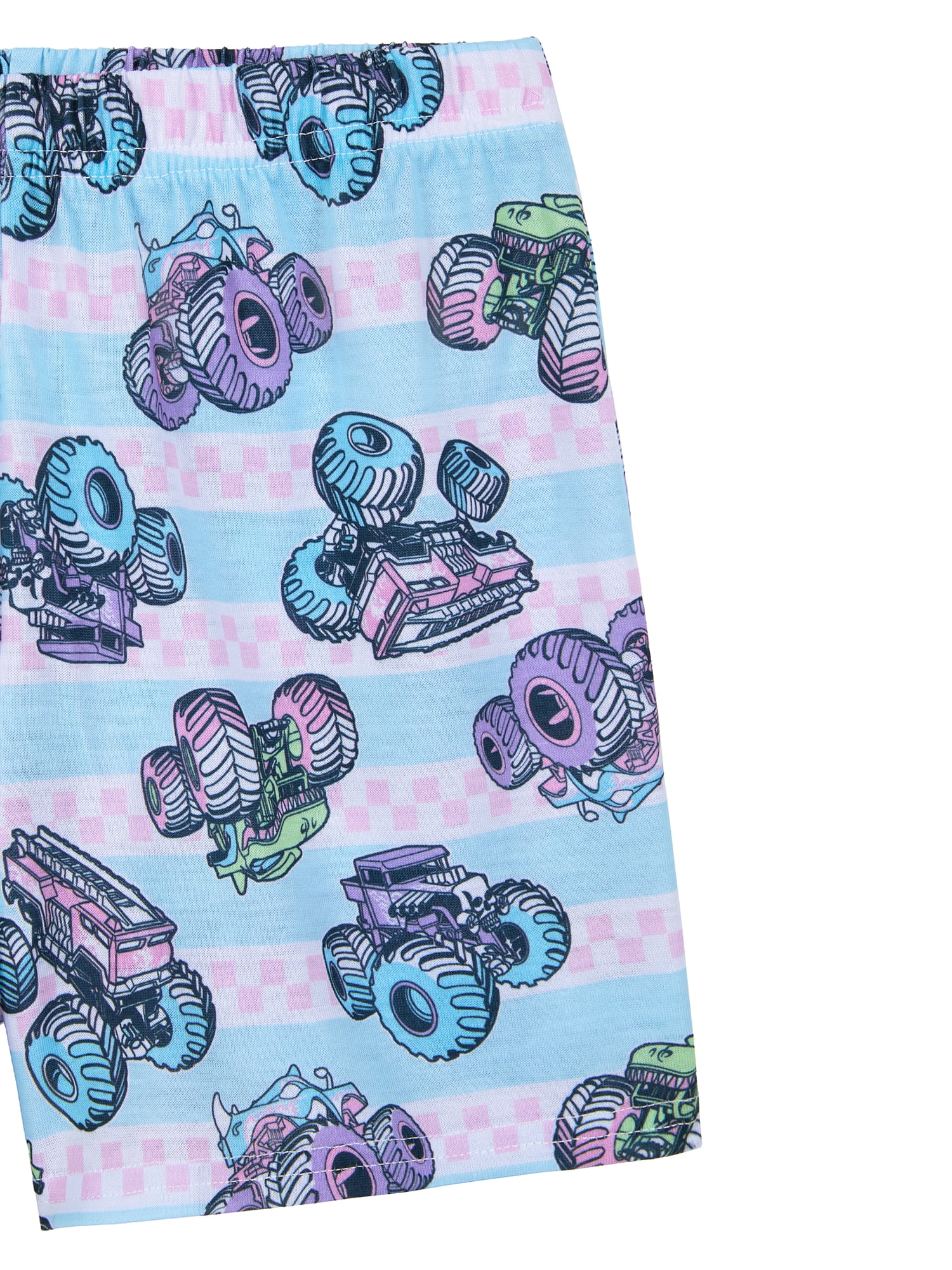 Hot Wheels Girls Short Sleeve Sleep Top and Shorts Pajama Set, 2-Piece, Sizes 4-12