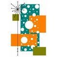 thumbnail image 3 of Newton, Tonya 11x14 Black Modern Framed Museum Art Print Titled - Lacuna - Aqua and Orange, 3 of 5