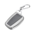 thumbnail image 1 of 1 Juego Coche Entrada Sin Llave Remoto Control Llavero Estuche Plateado Tono Unique Bargains carcasas de llaves automotrices, 1 of 7