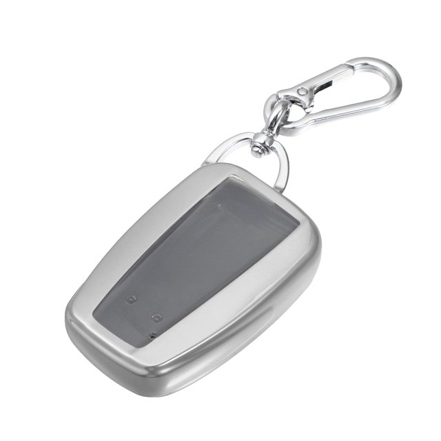 1 Juego Coche Entrada Sin Llave Remoto Control Llavero Estuche Plateado Tono Unique Bargains carcasas de llaves automotrices
