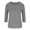 Gray, variant on 3/4 Sleeve T Shirts for Women Crew Neck Corduroy Tops Casual Soft Pullover Blouses, Gifts for Women