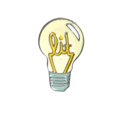 thumbnail image 1 of kurtrusly Cartoon Light Bulb Brooch Pin Button Alloy Enamel Daily Brooch Denim Jacket Backpack Shirt Pin Badge Jewelry, 1 of 8