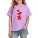 thumbnail image 1 of Blusas y camisas de manga corta con cuello redondo para niños y niñas, camisetas gráficas de manga corta, blusas con estampados bonitos para la temporada escolar., 1 of 8