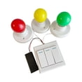 thumbnail image 3 of figatia Child Busy Board DIY Parts 3 Colors Bulbs Lamps Developmental Learning Skill Toy, 3 of 9