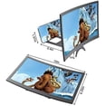 thumbnail image 2 of Phone Screen Magnifier Enlarger, 12" Foldable 3D Screen Smart Phone Amplifier Zooms 3-4 Times with Curved Surface Design, Magnifier Film for All Smart Phone, 2 of 5