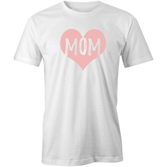 Mom Pink Heart T-Shirt | Special Mom White Tee Gift