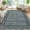 grey, variant on Washable Modern Scalloped Rug with Non-Slip Backing, Stain-Resistant Ultra-Soft Neutral Floor Carpet, Easy to Clean, for Living Room and Dining Room