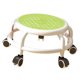 thumbnail image 4 of Taburete de ruedas universal, taburete de asiento de rodillo bajo, cambio de zapatos móvil, taburete giratorio de 360 degree de bajo ruido para barbería, verde Macarena Asiento rodante bajo, 4 of 8