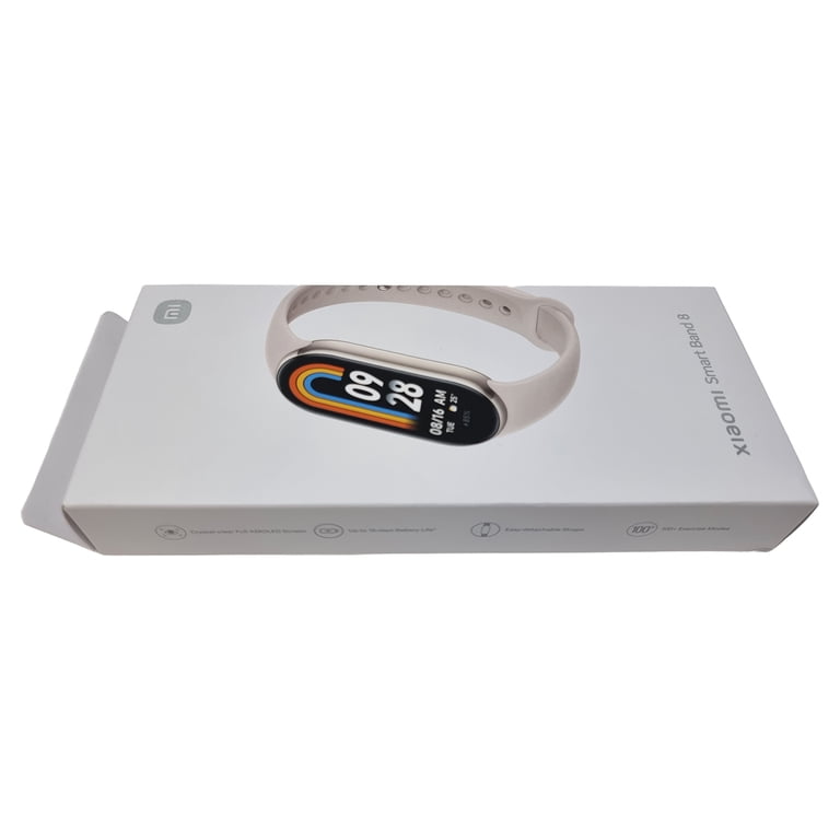Bracelet Connecté Xiaomi Smart Band 8 - Blanc - Autonomie 16 Jours - Occasion Fonctionnel