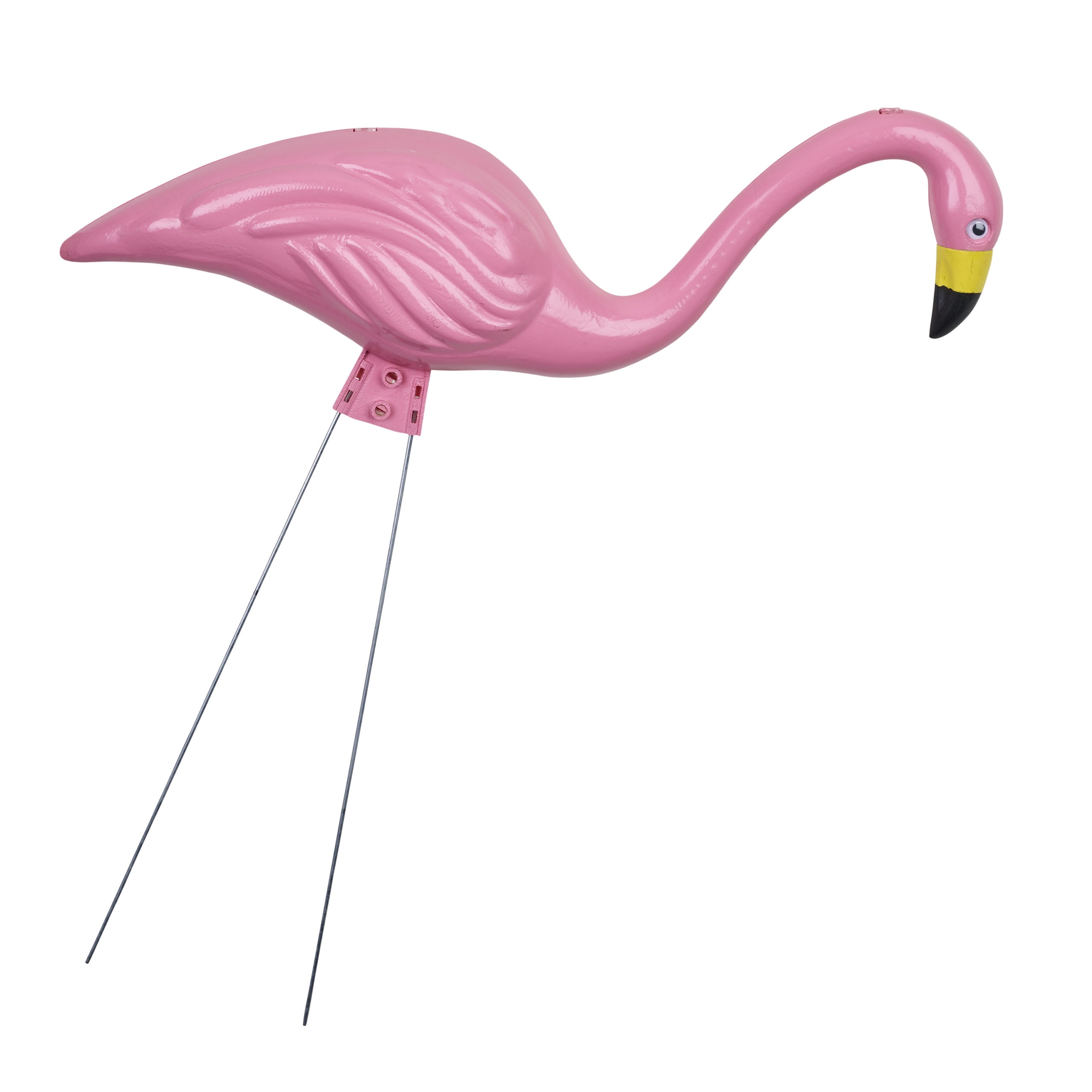 Plastic Pink Flamingo Outdoor Garden Statue Lawn Animal Statue Craft Ornament 