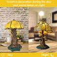 thumbnail image 3 of Mushroom Table Lamps Stained Resin Plant Series Lamp USB Night Light Bedside New, 3 of 5