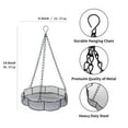 thumbnail image 3 of Yatlte Hanging Bird Feeder Tray Platform，Metal Mesh Platform Feeders for Birds Outside，Outdoor Garden Decoration for Wild Backyard Attracting Birds, 3 of 8