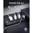 thumbnail image 2 of Regleta de alimentación con protector contra sobretensiones PLUGTUL de 20 pies con 10 enchufes, 2 of 7